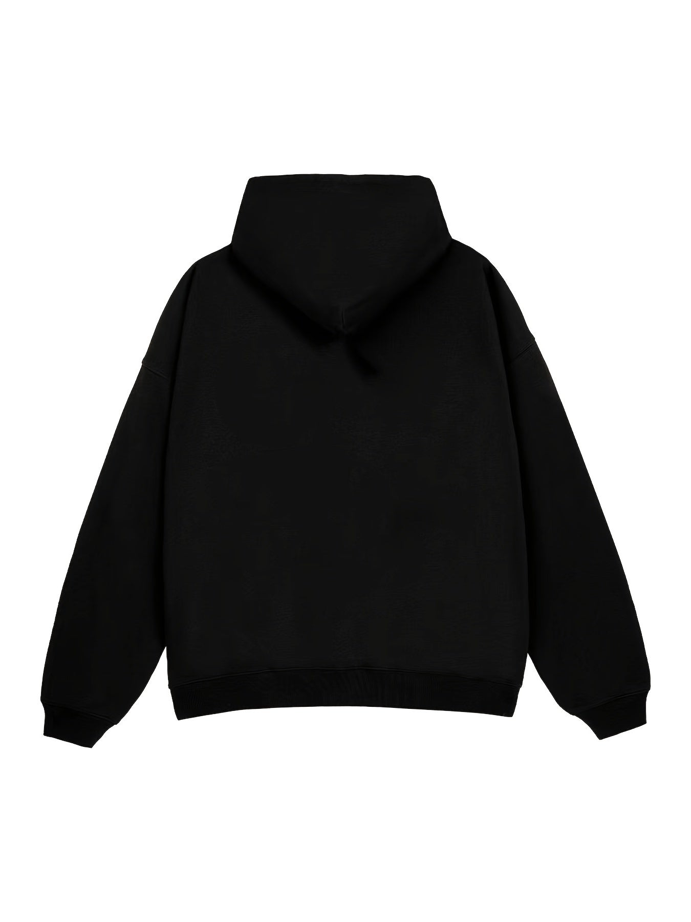 Cartoon Flower Print Hoodie Men's Casual Pullover Hooded Sweatshirt