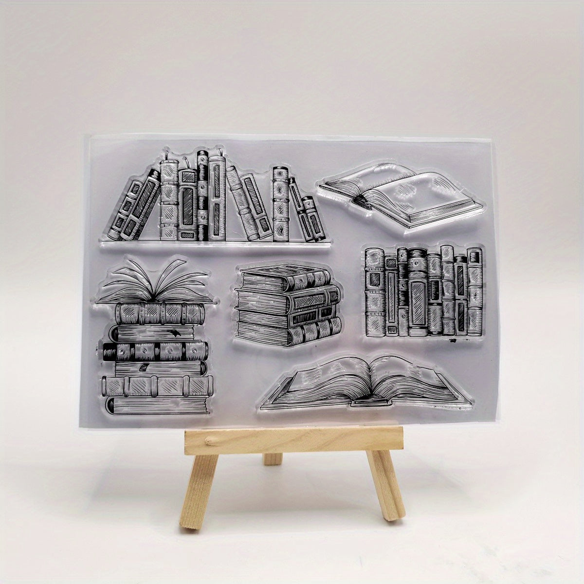 1pc Book Silicone Transparent Stamp DIY Scrapbooking Decoration
