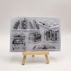 1pc Book Silicone Transparent Stamp DIY Scrapbooking Decoration