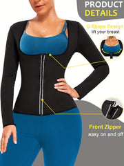 Moisture Wicking Sauna Shirts Waist Training Yoga Tank Tops