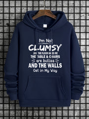 Men's Cozy Print Hooded Sweatshirt for Winter