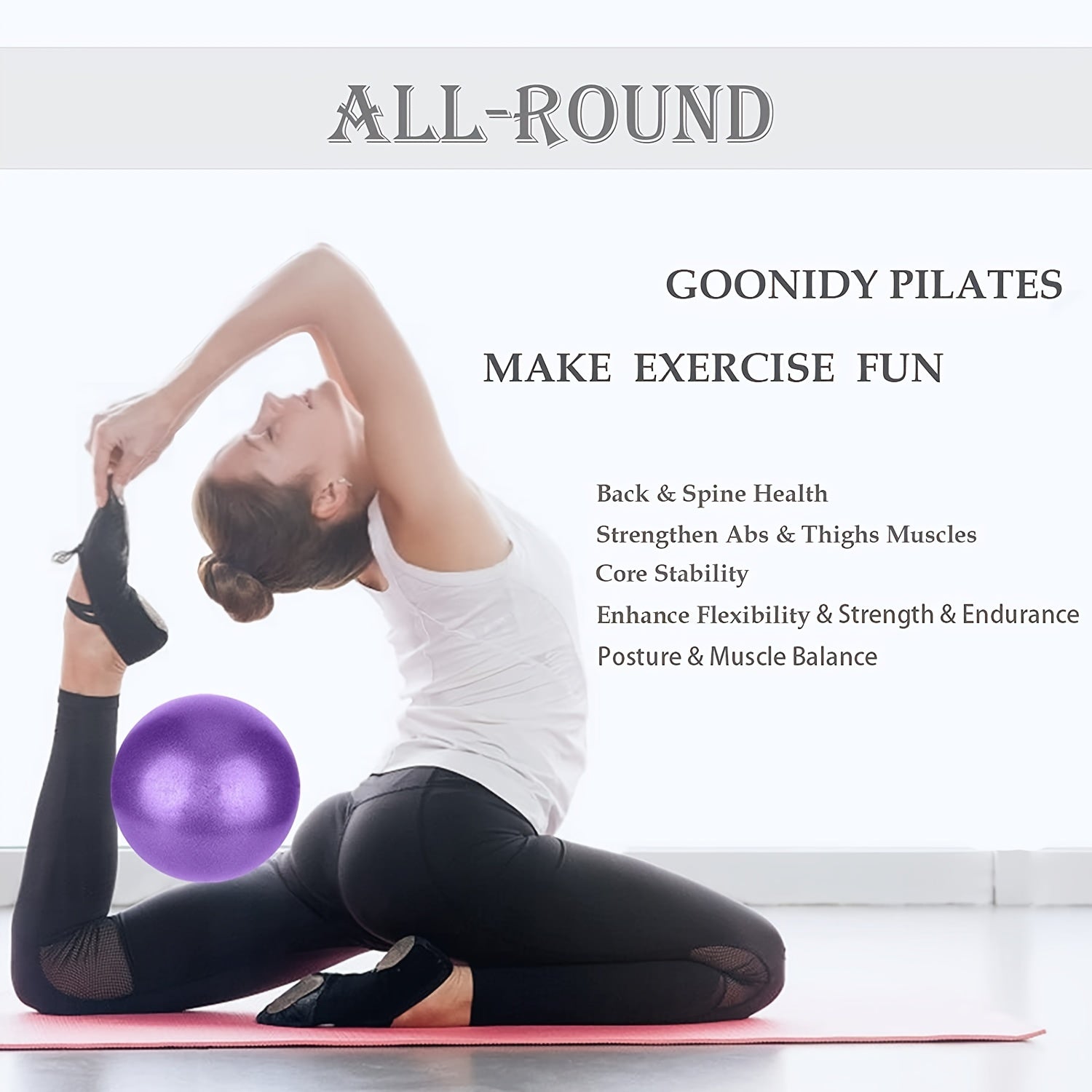 Mini Curve Exercise Ball for Pilates & Balance Training