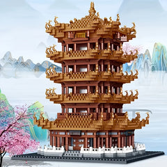 Yellow Crane Tower Building Blocks Desktop Decoration & Holiday Gift