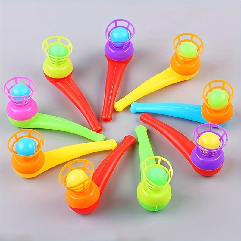 20pcs Magic Floating Ball Blowers Assorted Colors Plastic Desk Toys