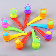 20pcs Magic Floating Ball Blowers Assorted Colors Plastic Desk Toys
