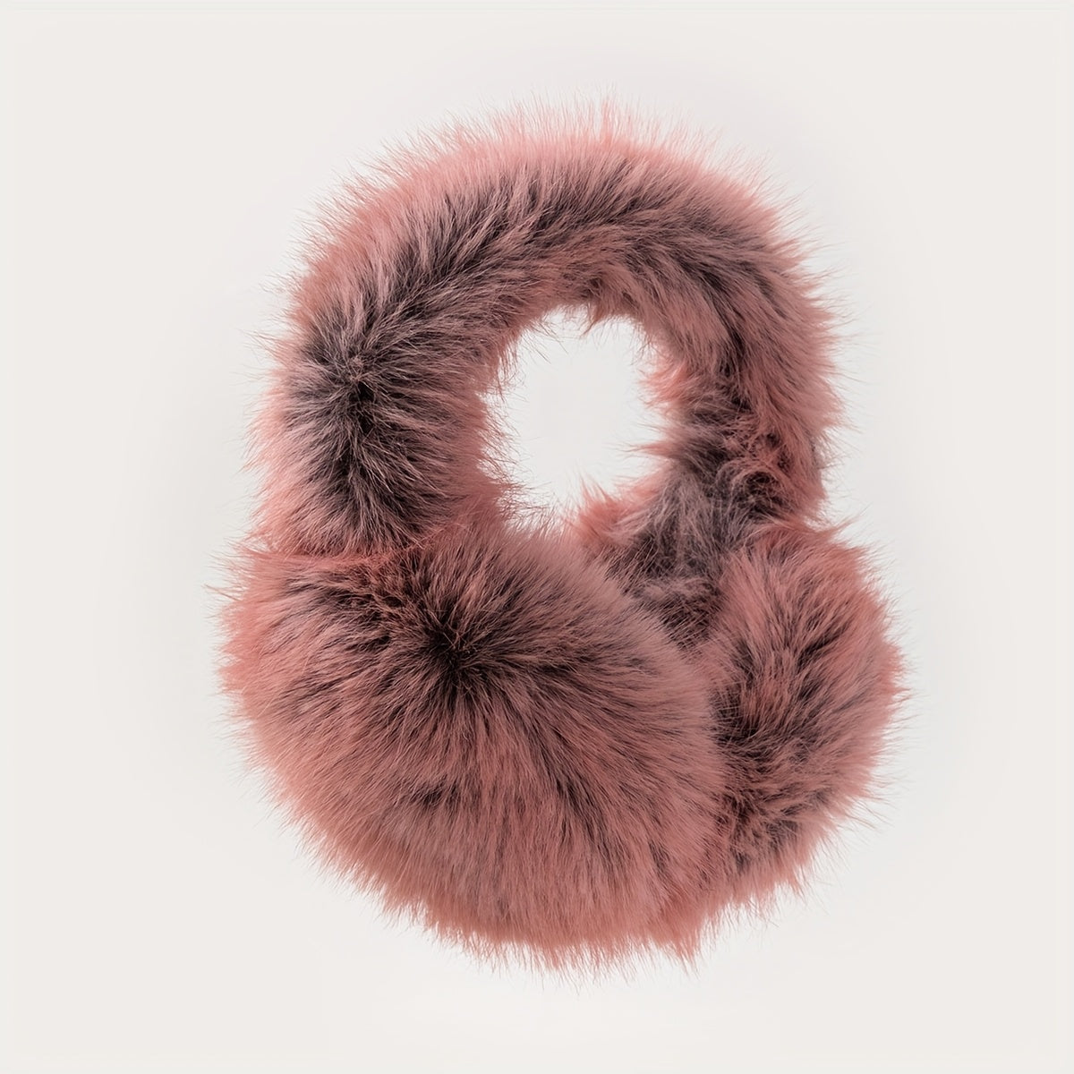 Women's Folding Frost Long Fur Warm Ear Muffs Adjustable Fit