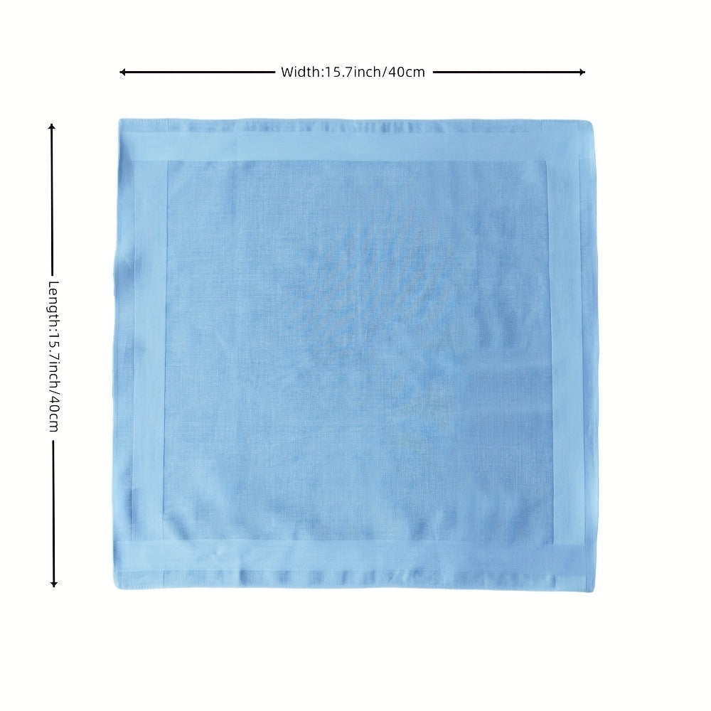 5pcs Solid Handkerchief Candy Decorative Lightweight Hankies