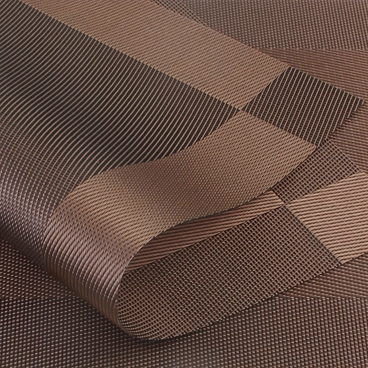 4pcs Single Frame Corners Placemat PVC Teslin Woven Table Mat