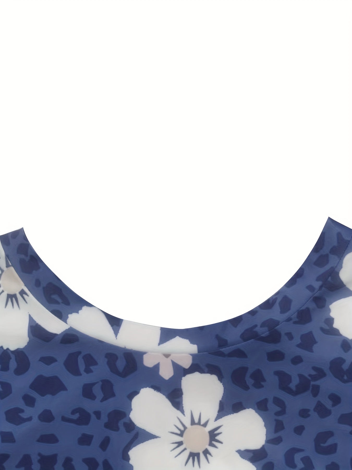  Boho Tank Top Women's Plus Leopard & Floral Print