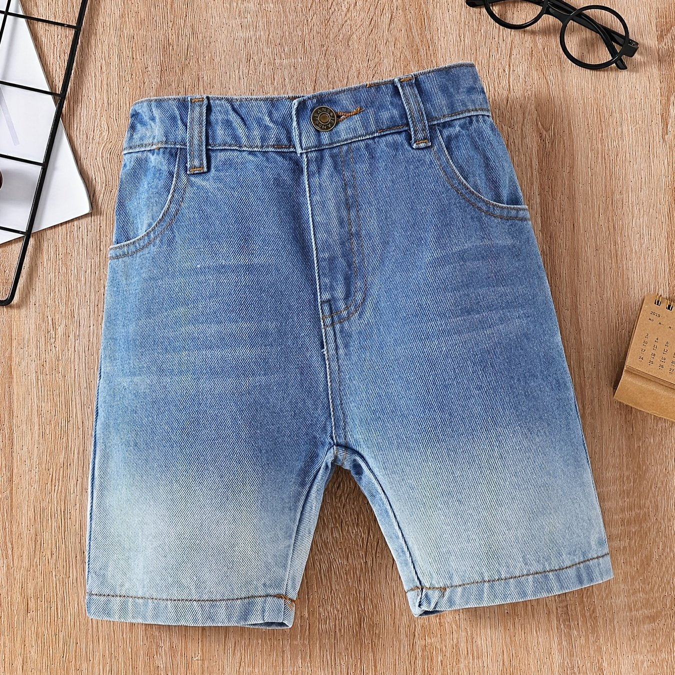 Toddler Girls Denim Shorts with Pockets