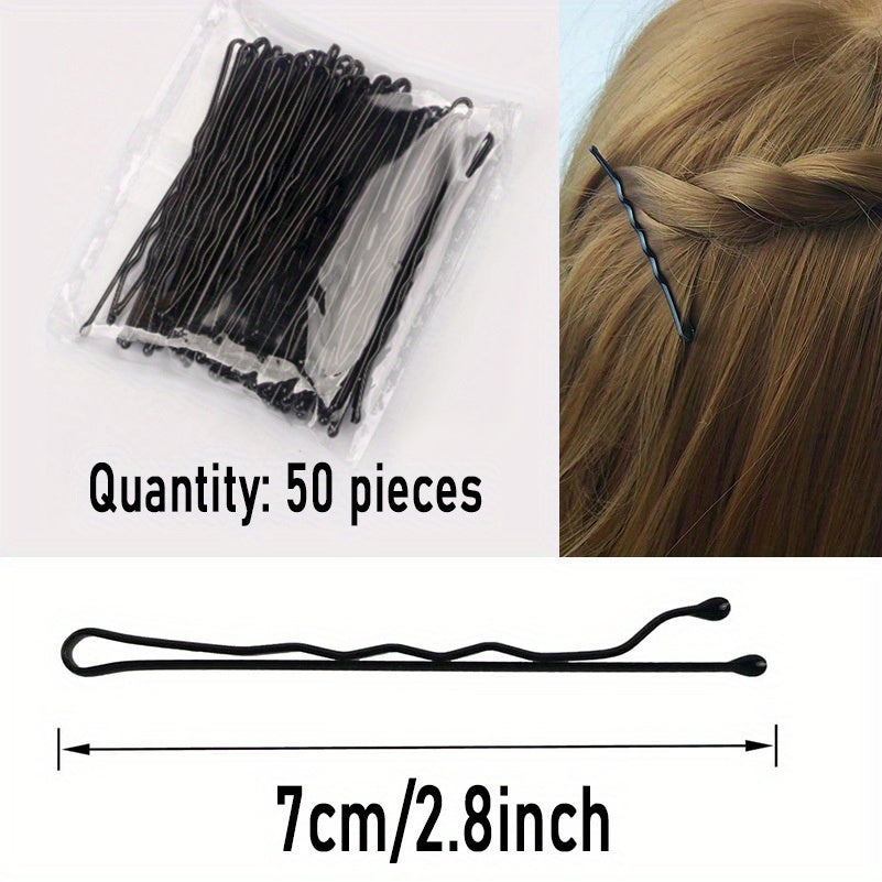 50pcs Small Bobby Pins Long Bobby Pin Reusable Non Slip Style Hair Clips