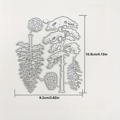 1pc Pine Trees Pattern Metal Cutting Dies Stencils For DIY Scrapbooking