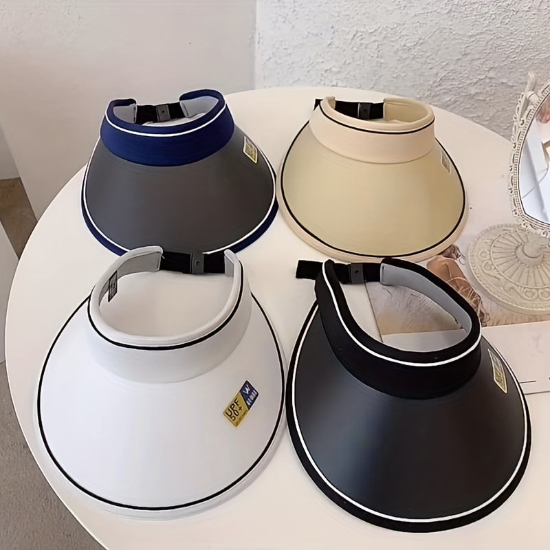 UPF50 Visor Hat Wide Brim UV Protection Sun Hats