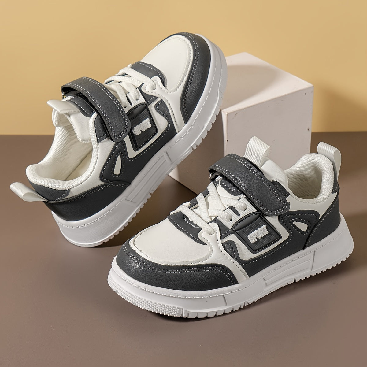 Boys Soft Sole Skate Shoes Comfy Non Slip Casual Sneakers For Kids