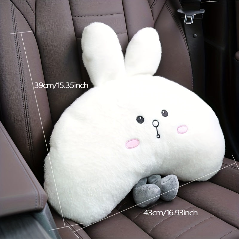 Car Cartoon Rabbit Headrest Plush Neck Pillow