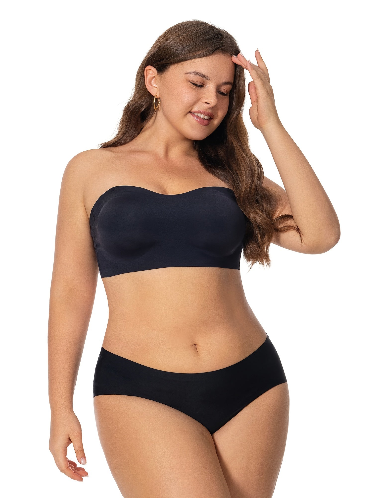  Seamless Strapless Bra Women's Plus Comfortable Lightweight Bra