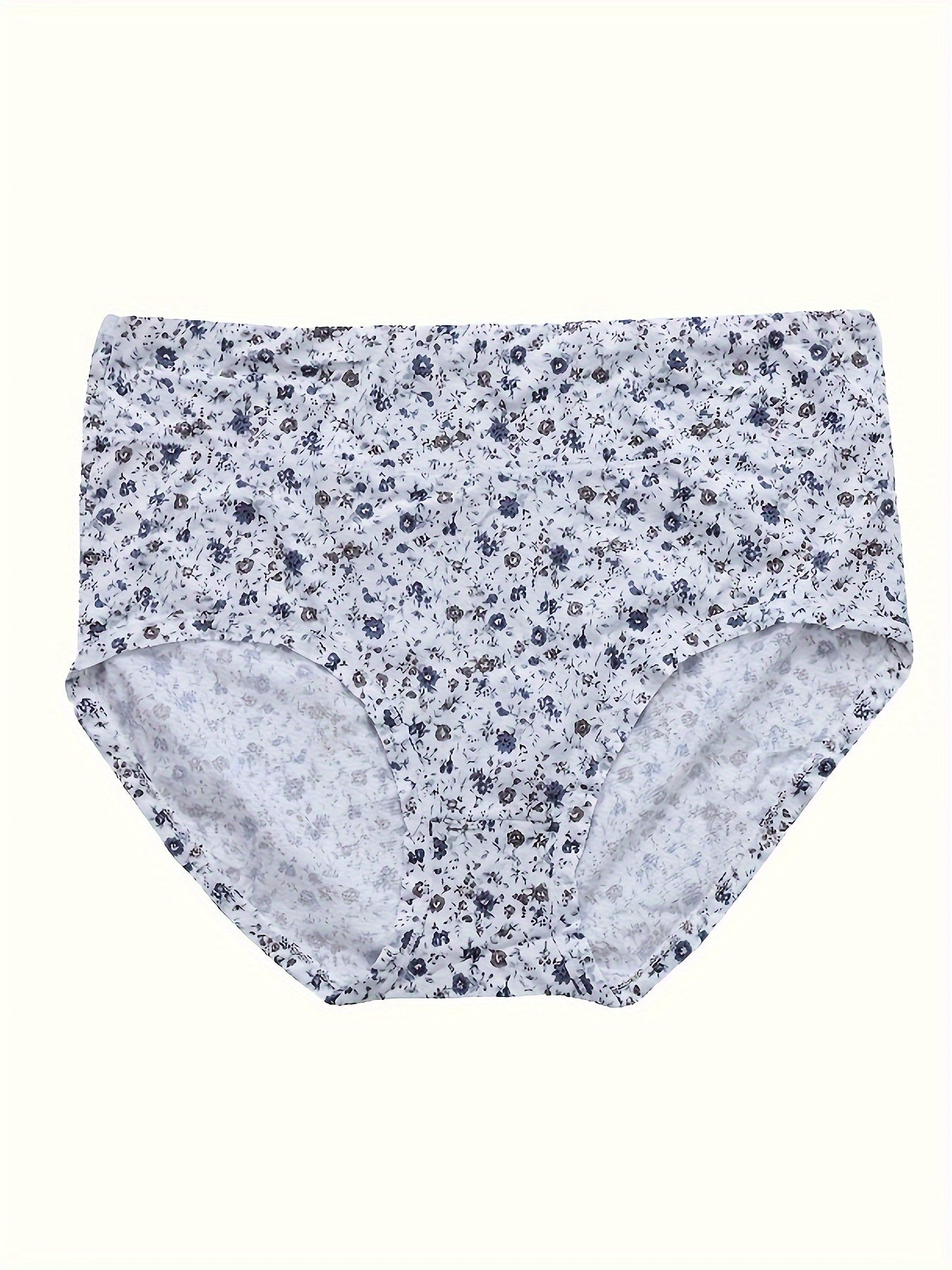 4 Pack Women's Plus Size Panties Set High Rise Soft Full Briefs