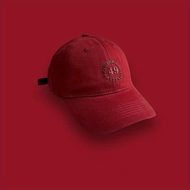 Solid Patch Baseball Cap Sunscreen Dad Hats Casual Dad Hats