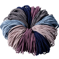 100pcs Multicolor Elastic Hair Ties Rubber Band Women Girls Hair Accessories