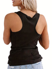 Scoop Neck Sleeveless Tank Top for Women