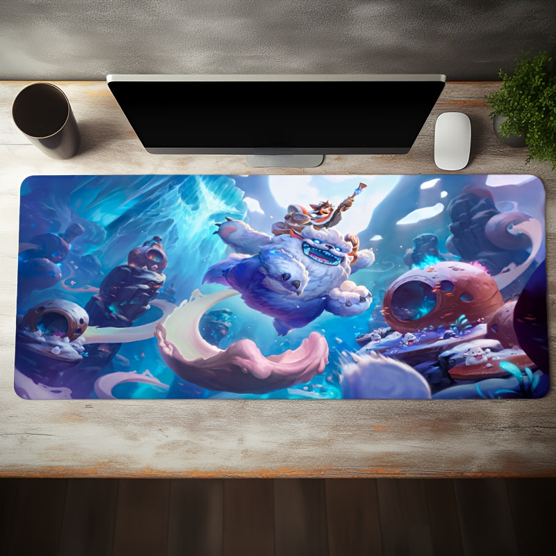 Game Animation Mousepad Gaming Desk Mat Keyboard Pad Large