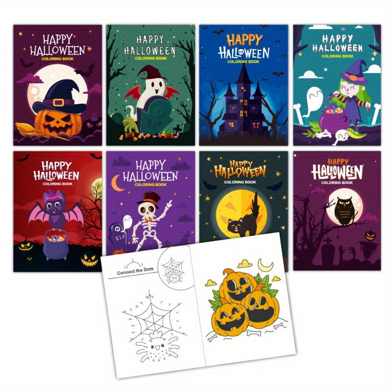 Halloween Coloring Book for Kids Spooky Castle & Pumpkin