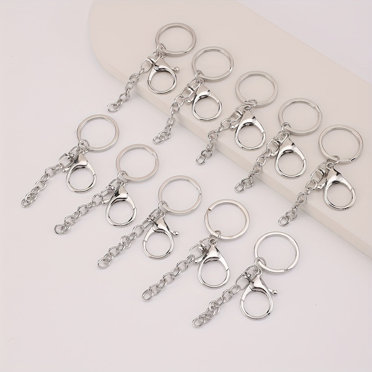 20pcs Chain Keychain With Lobster Key Ring Keychain Accessories