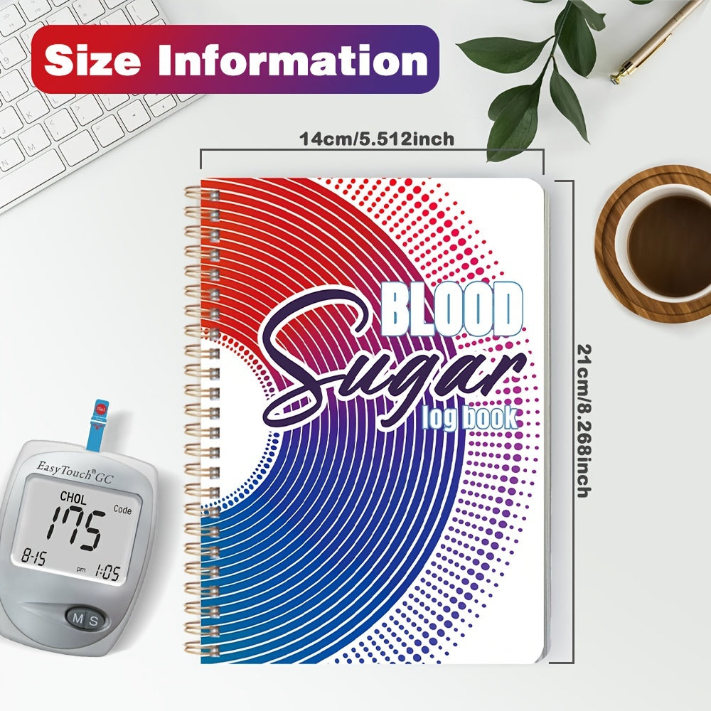 Blood Glucose Monitoring Log A5 Size
