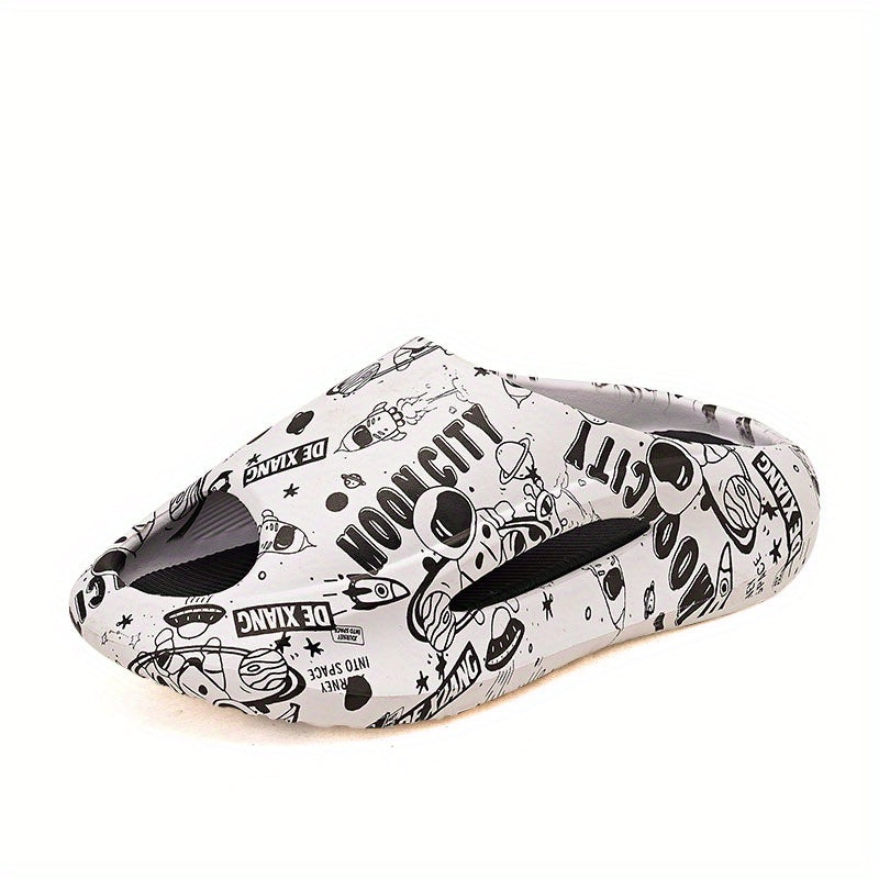 Men's Astronaut Comfy Slides Non Slip Slippers Indoor Outdoor