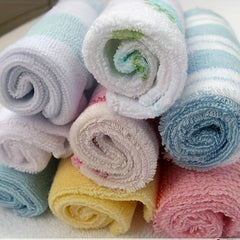 Infant Square Towel Bib Handkerchief Baby Washcloth Eight Bath Towels