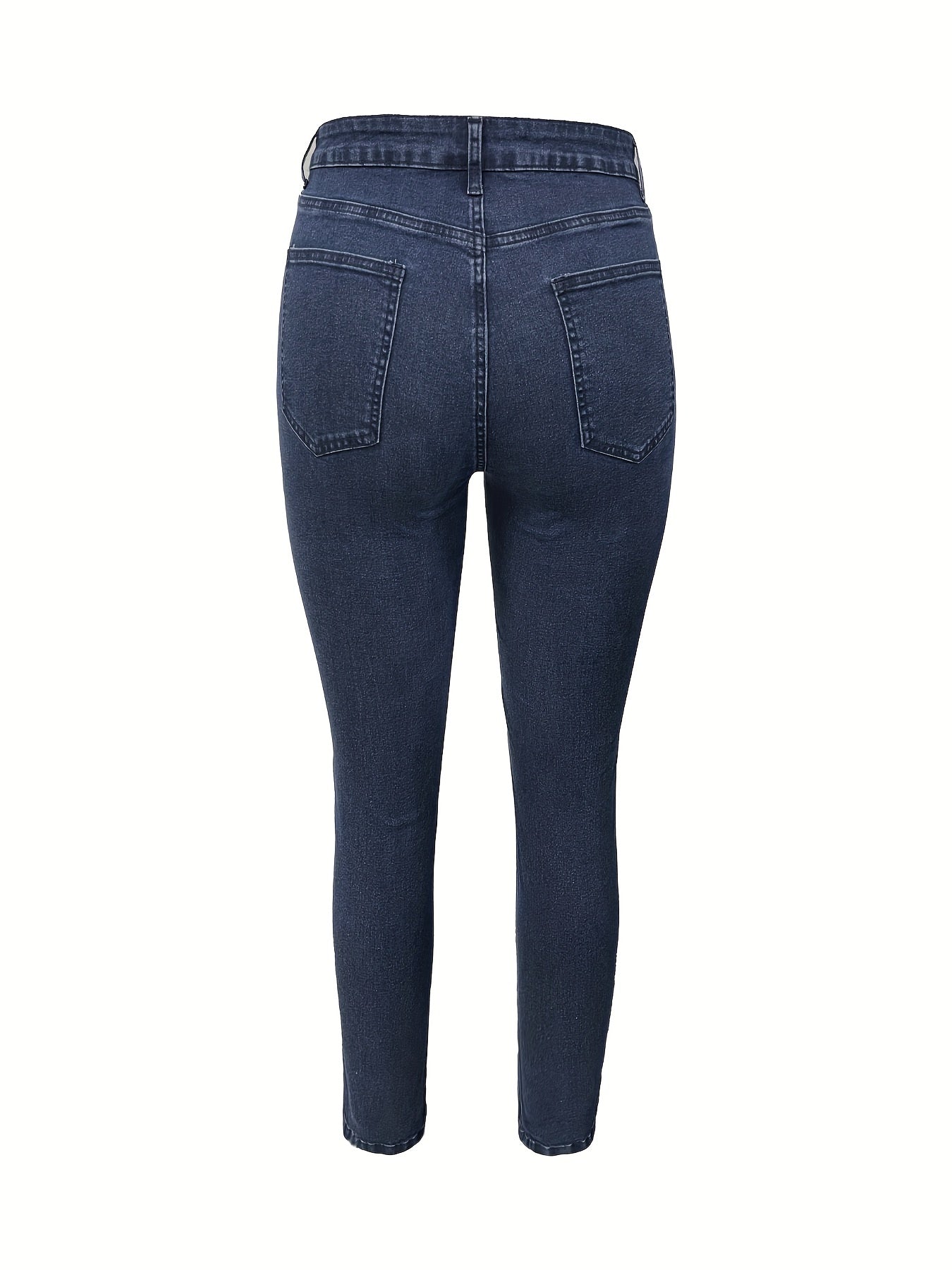 Button Fly High Rise Skinny Jeans