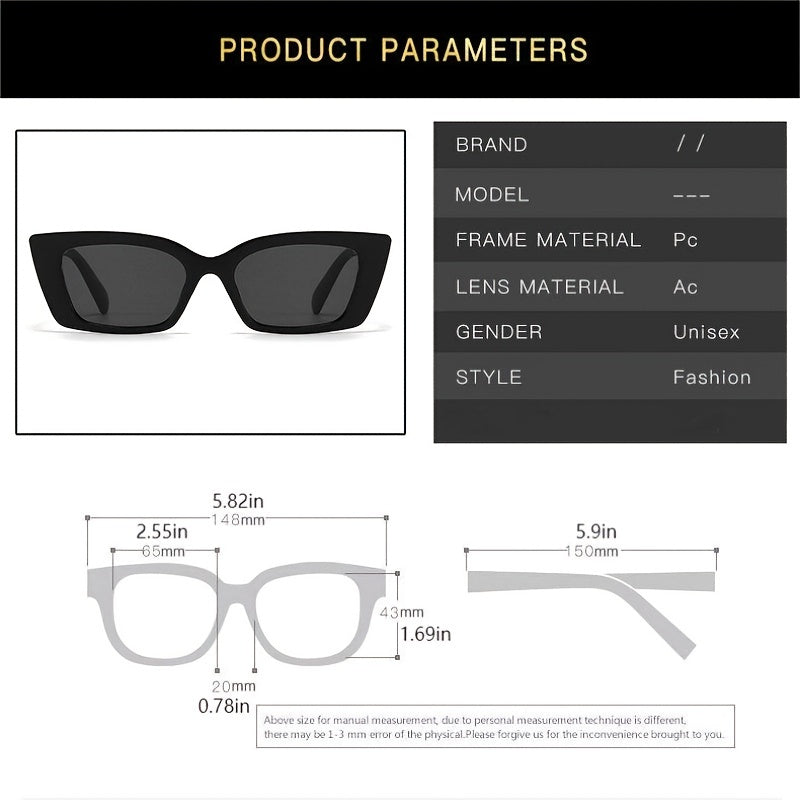 Vintage Oversized Cat Eye Sunglasses Women Sun Protection Lenses