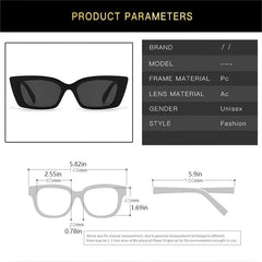 Vintage Oversized Cat Eye Sunglasses Women Sun Protection Lenses