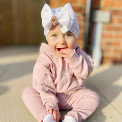 Casual Bow Knot Pullover Hat For Kids