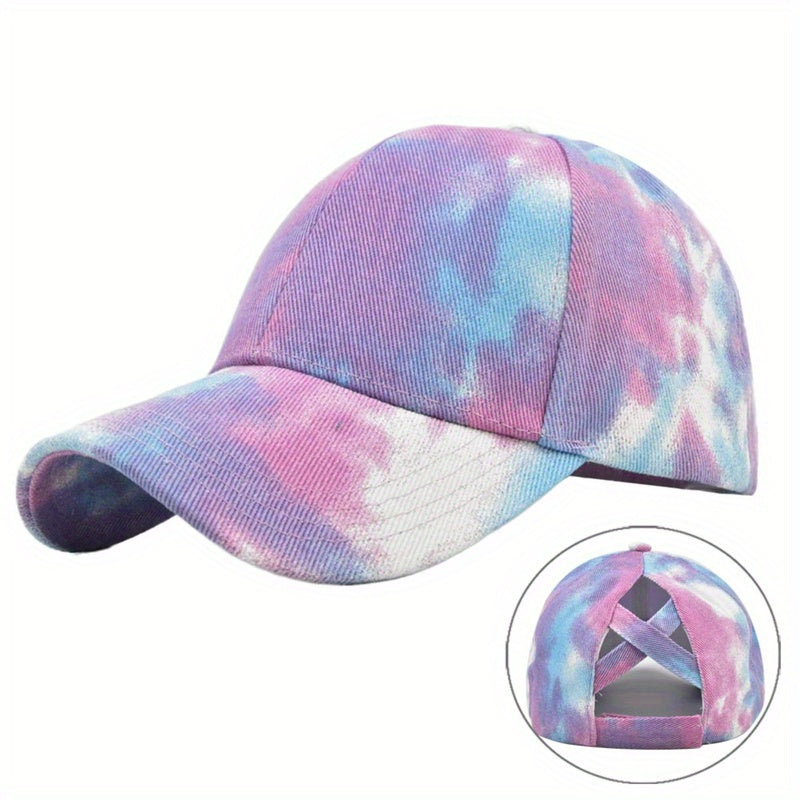 Tie Dye Baseball Cap Cotton Hip Hop Dad Hat Colorful Sports Hats