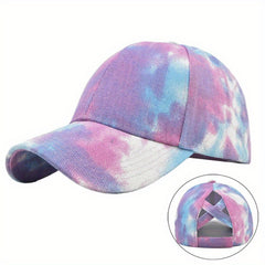 Tie Dye Baseball Cap Cotton Hip Hop Dad Hat Colorful Sports Hats