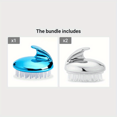 Silicone Shampoo Brush Head Massage Hair Wash Comb