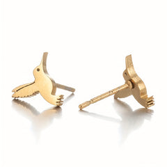 Men's Style Small Bird Earrings - 2pcs Pair Forest Earrings