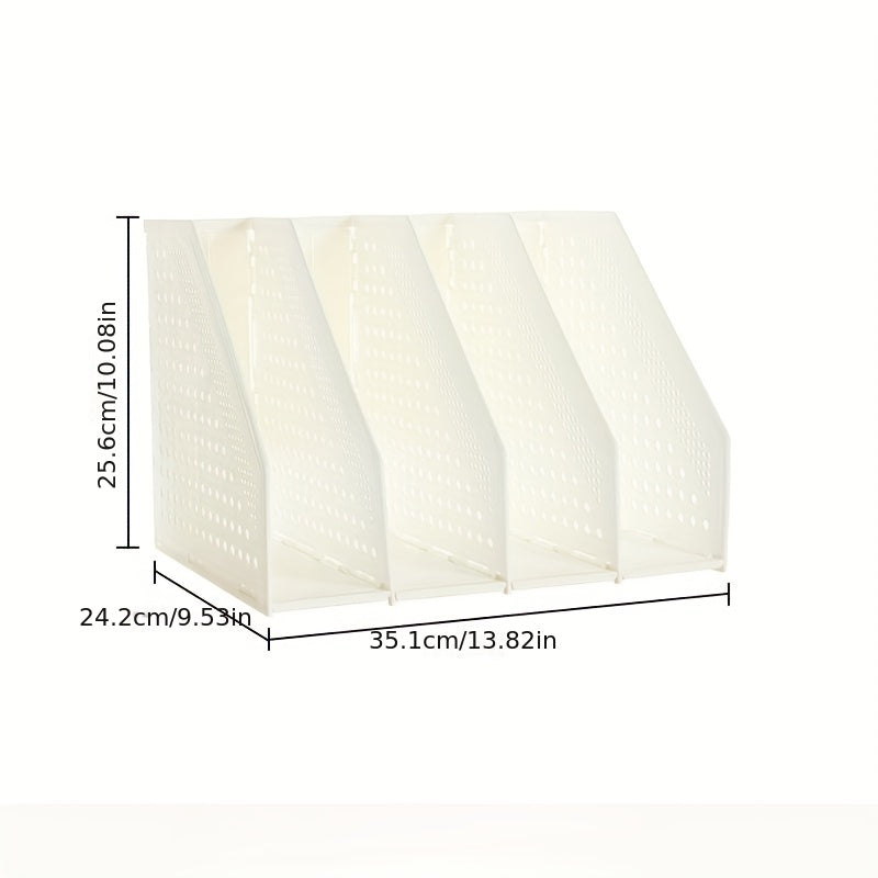 4 Pairs Folding File Frame Telescopic Bookshelf Installation File Rack