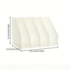4 Pairs Folding File Frame Telescopic Bookshelf Installation File Rack