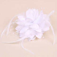 Mesh Flower Head Piece Faux Feather Head Piece Women's Hair Accessories