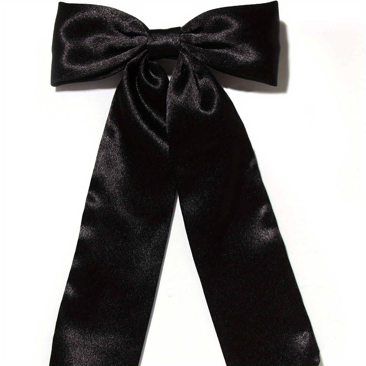 Satin Silky Bow Hair Clip Back Head Clip Hair Accessories for Women