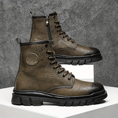 Men's Lace up Ankle Boots Casual Walking Shoes