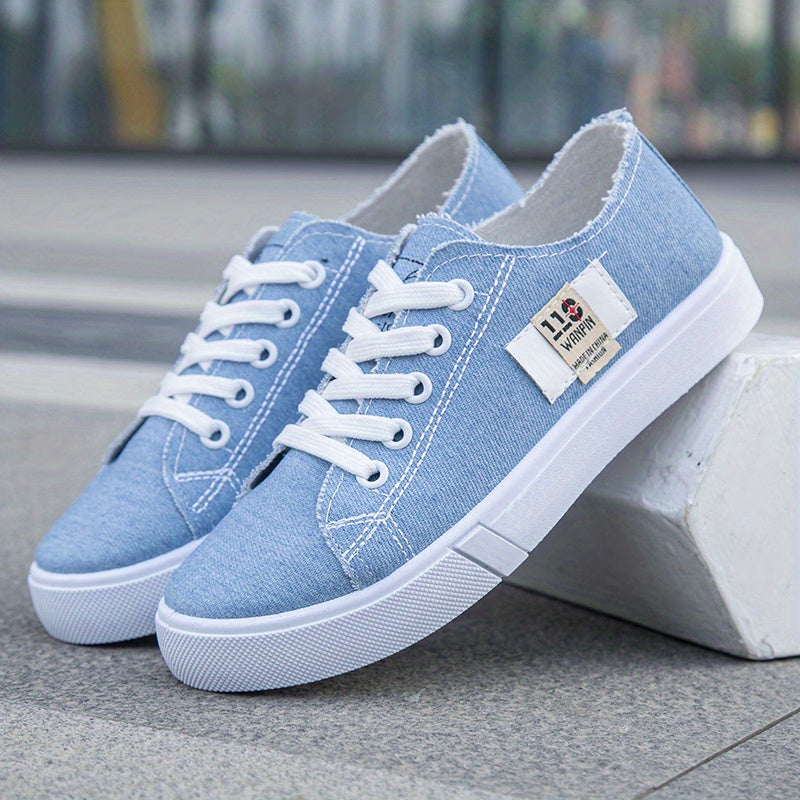 Women's Casual Canvas Shoes Lace Up Low Top Sneakers