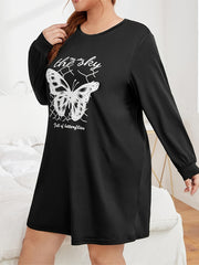  Butterfly Graphic Sleep Dress