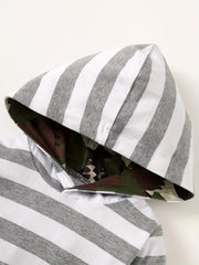 Hooded Rompers & Pants Set for Baby Boys