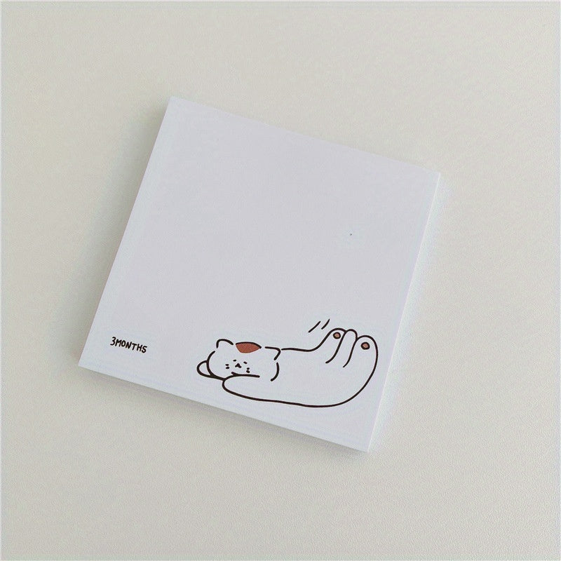 50 Sheets Cat Memo Paper Non-sticky Memo Book & Memo Pad for Notes
