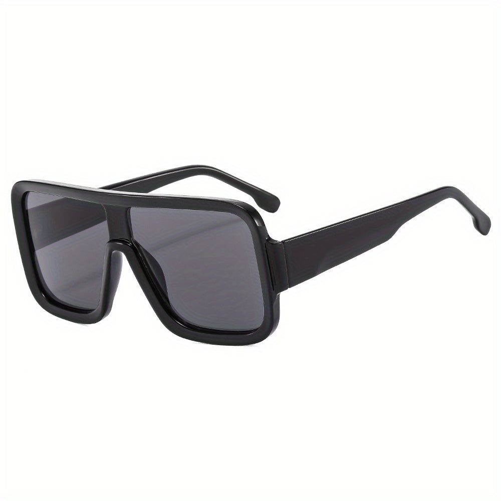 Men's Large Frame Square Sunglasses with Hard Box