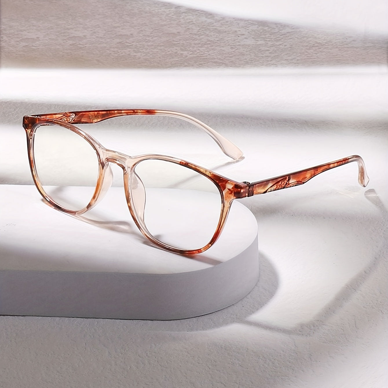 Clear Lens Jelly Round Frame Glasses