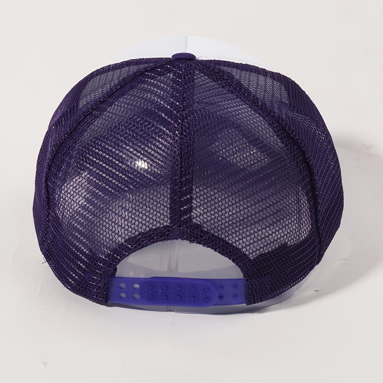 Sunflower Printed Trucker Hat Purple Mesh Baseball Cap Adjustable Dad Hats